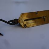 Old brass spring scale 12 kg (pocket scale)