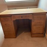 Bureau d'instituteur en chene brut