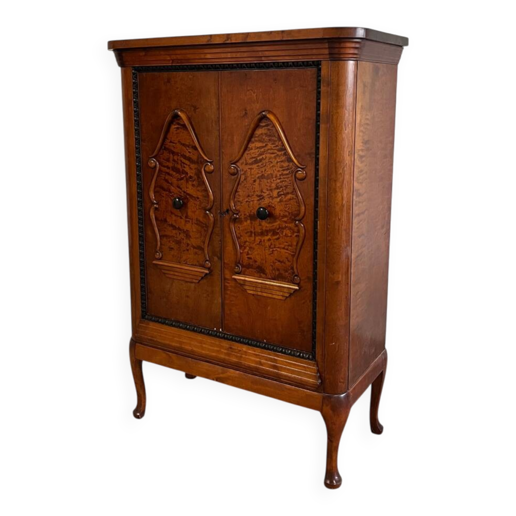 Oak linen closet from the 1930s, Norway