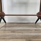 1960s teak floor/sky bookcase with shelves and compartment
