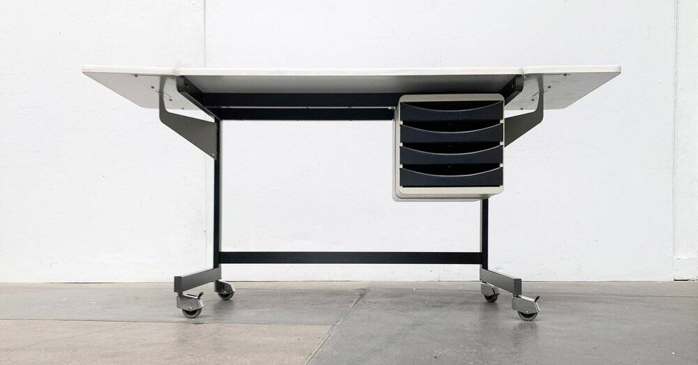 German Flexible Desk Space Age by Multiform, 1960s