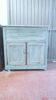 Sublime 19th-century commode (natural patina) pastel blue seaside.