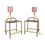 Pair of vintage bedside lamps - Art Deco style