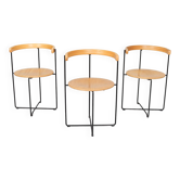 Ensemble de 4 chaises de salle à manger par Kusch+Co, design : Valdimar Harðarson, modèle : 'Soley', années 1980, Allemagne