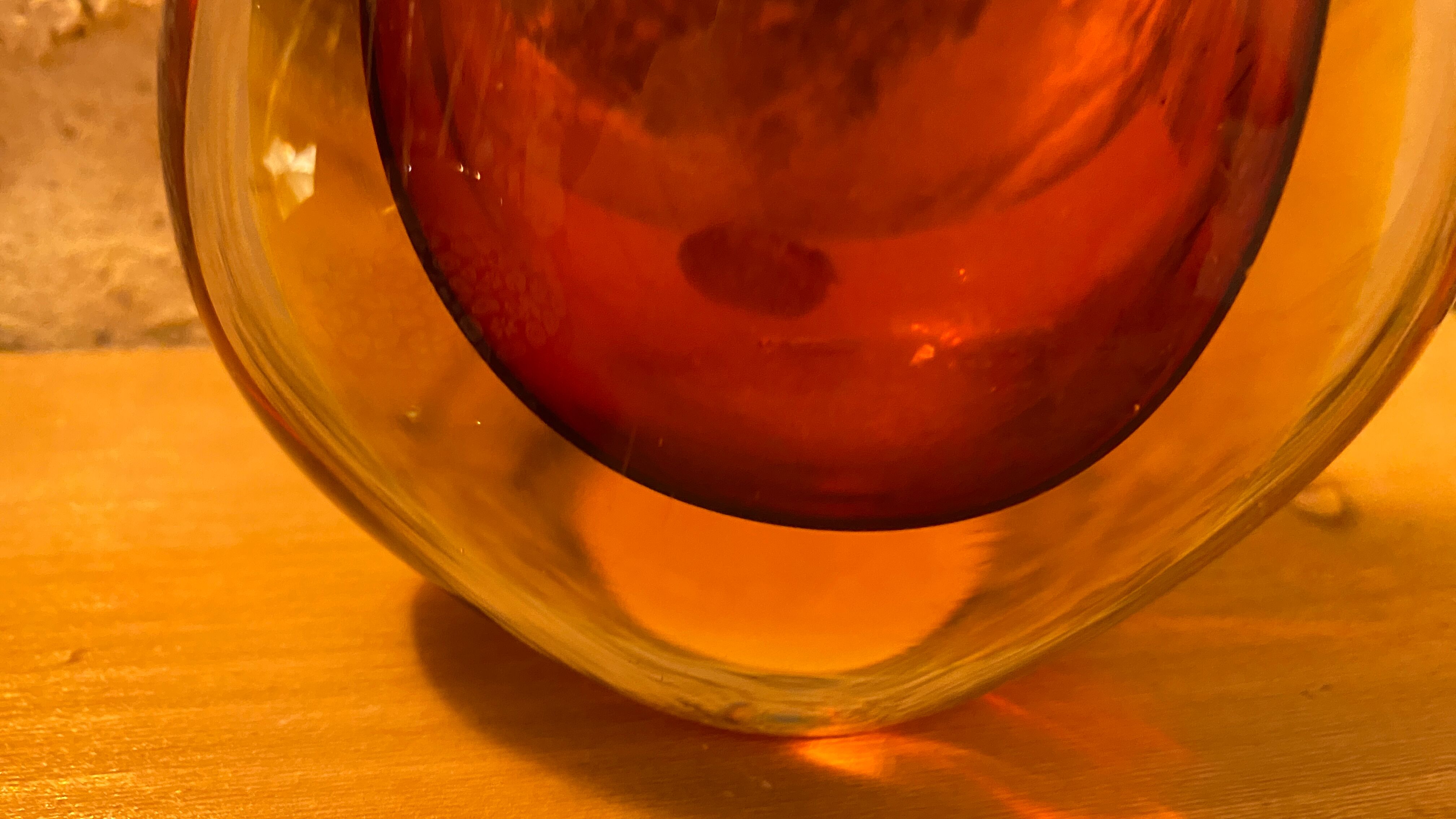 Vintage Murano sommerso vase