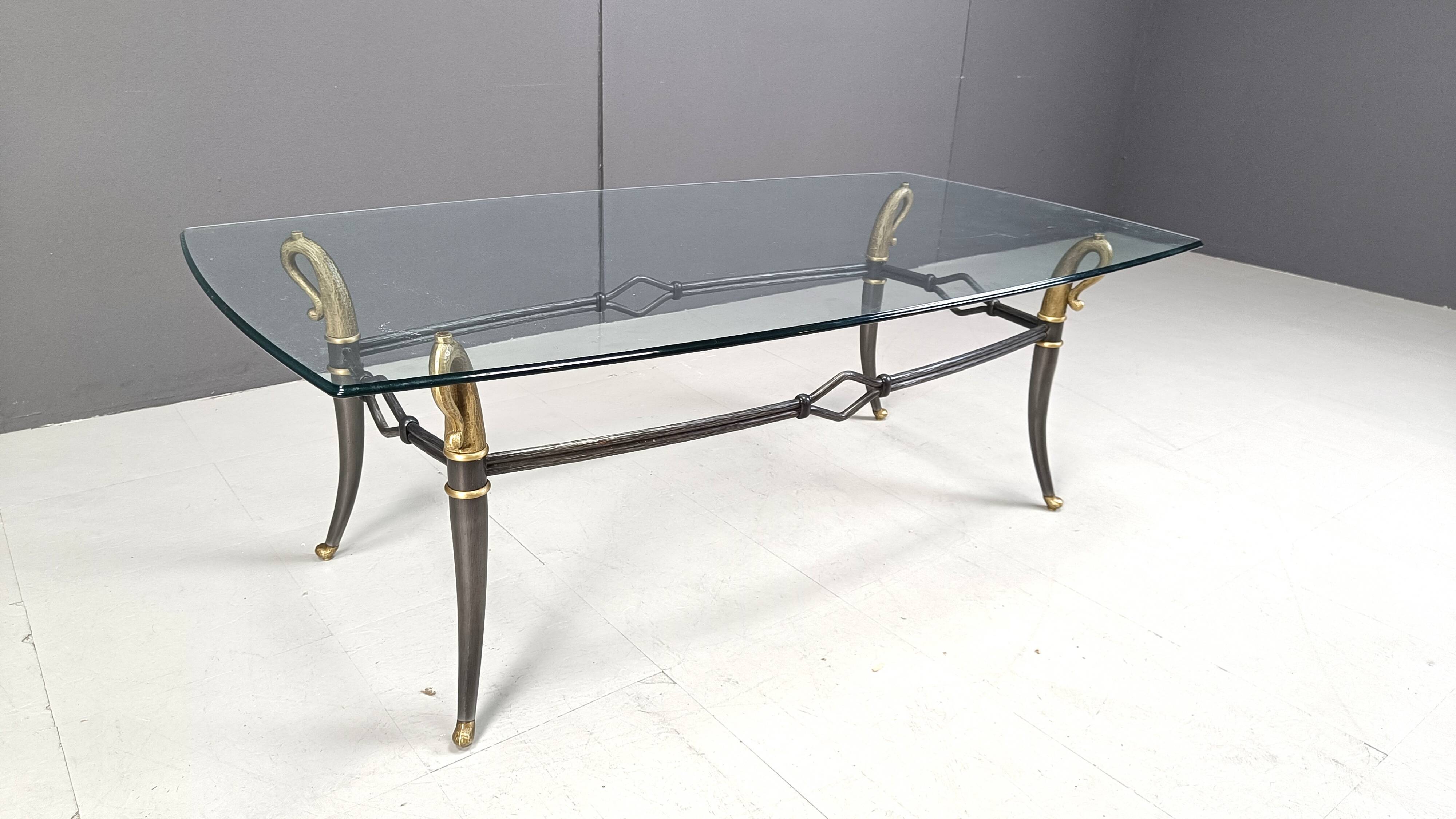 Mid century hollywood regency coffee table, 1960s
