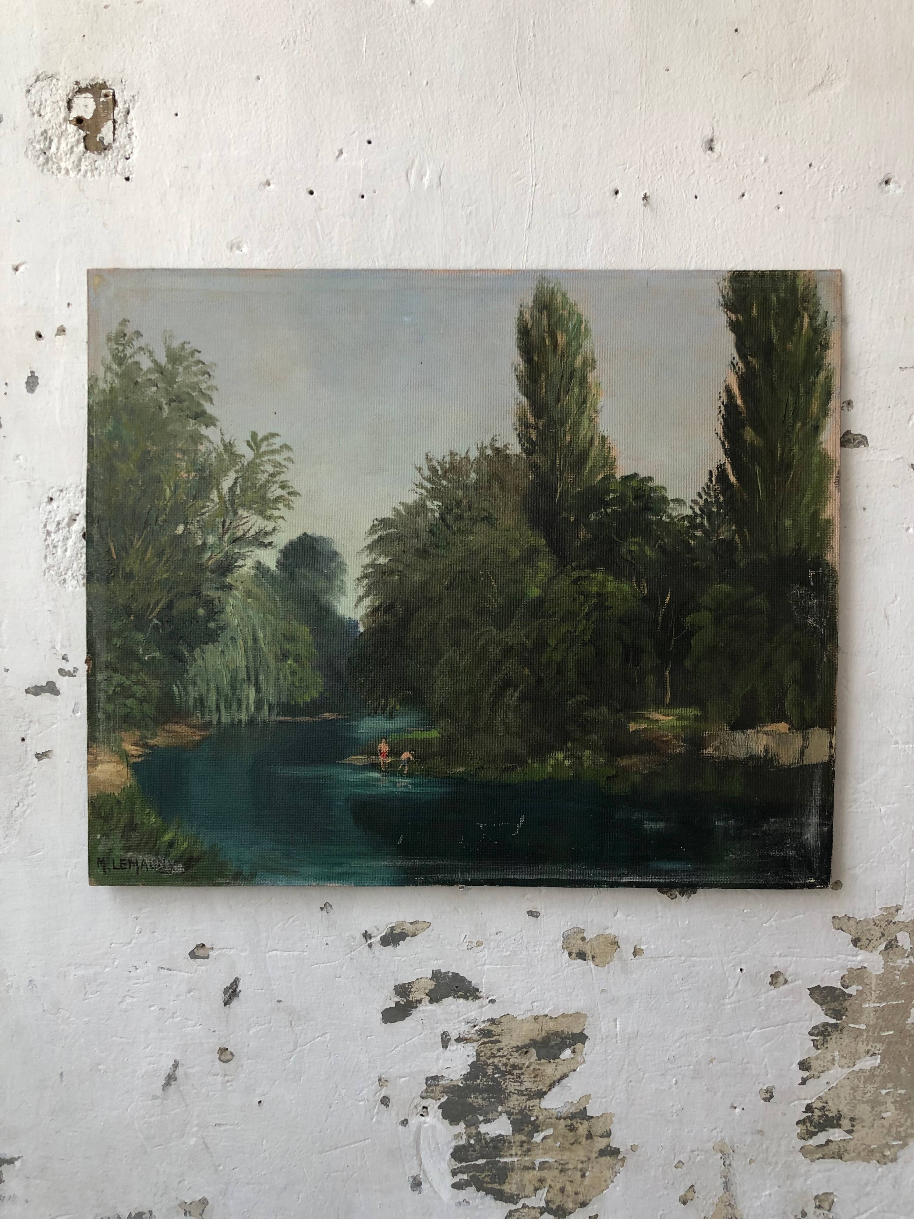 Oil painting “the Seine”