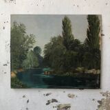 Peinture à l’huile « la Seine »
