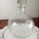 Carafe en verre gravé