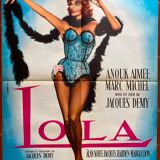 Original movie poster "Lola" Anouk Aimée 60x80cm 1961