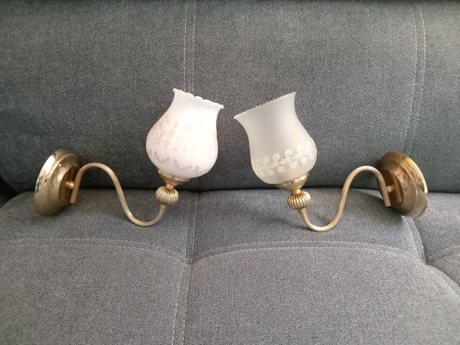 Set of Golden Wall Sconces