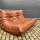 100% original vintage Cognac leather Togo Ligne Roset 2zit