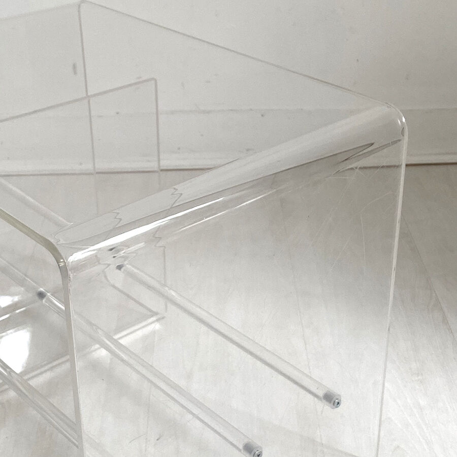 Vintage plexiglass sofa end 80