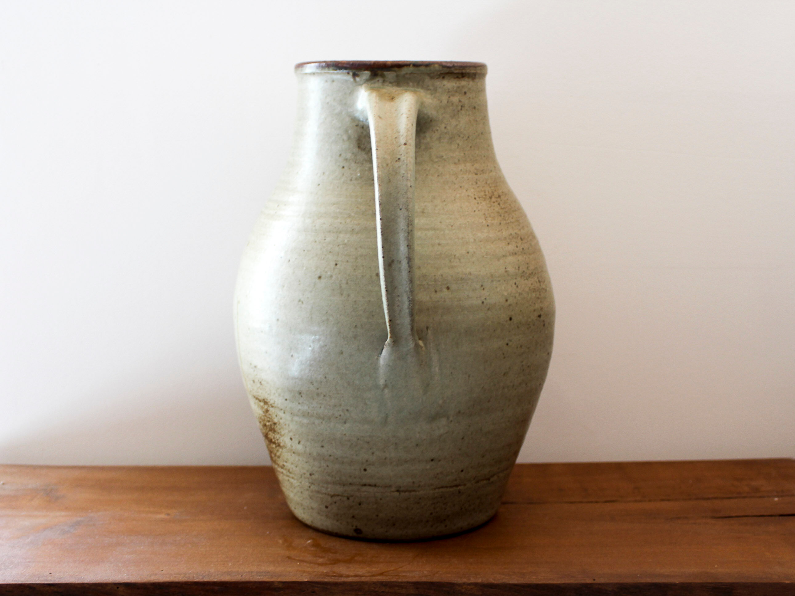 Vase pitcher in sandstone pyrity Le Cep Jean Tessier