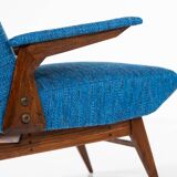 Mid-Century Modern Pair of Armchairs by Vittorio Dassi, Italy, 1960s - New Upholstery