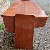 Wood veneer desk, 1970s