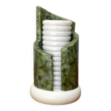 Postmodern stone table lamp, 1980s