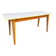Large café table brasserie bistro Alsatian Art Deco Scandinavian wood