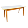 Large café table brasserie bistro Alsatian Art Deco Scandinavian wood