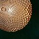 Applique ou plafonnier globe vintage en verre ambré pointe de diamant