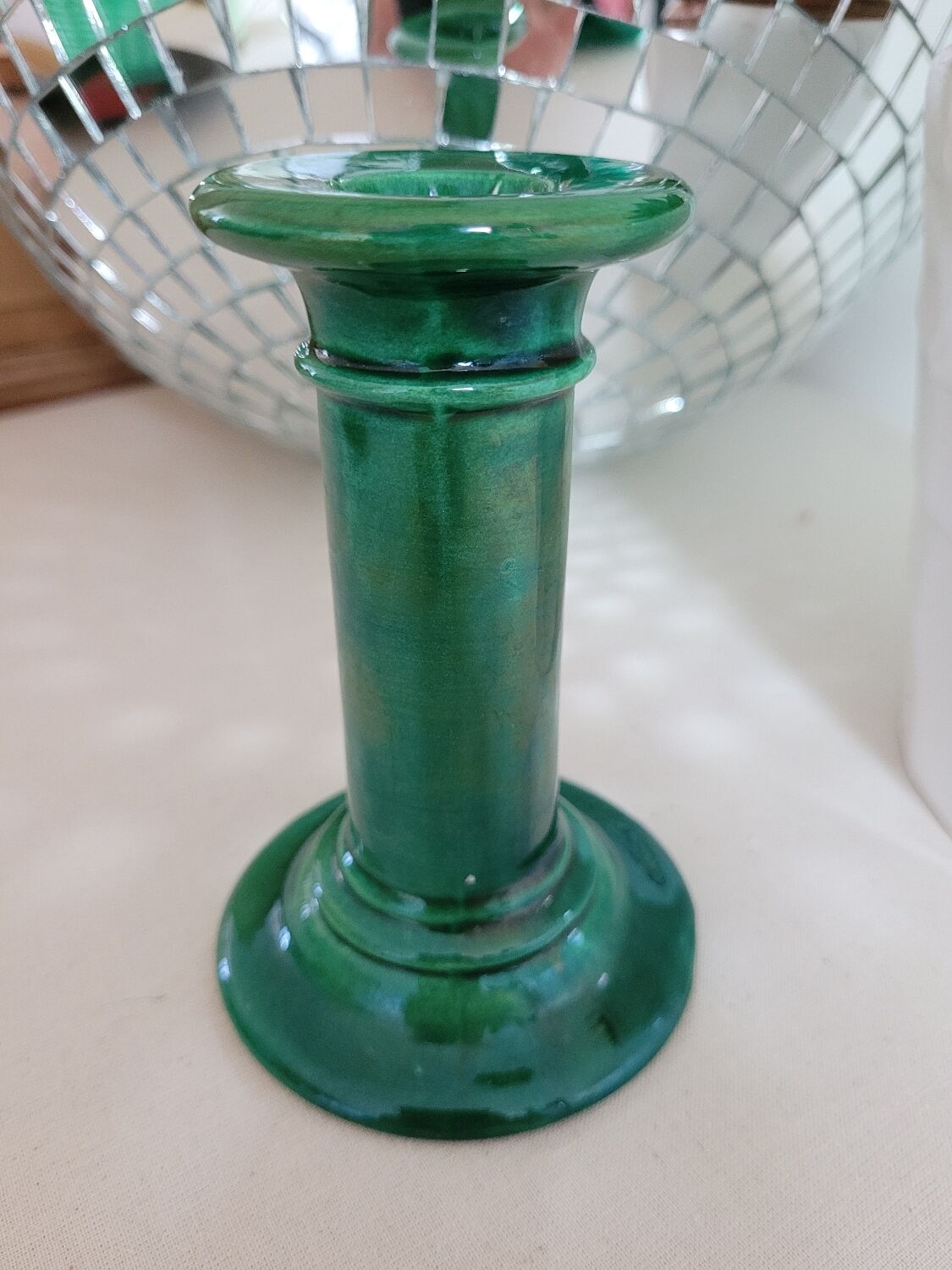 Glazed ceramic chandelier