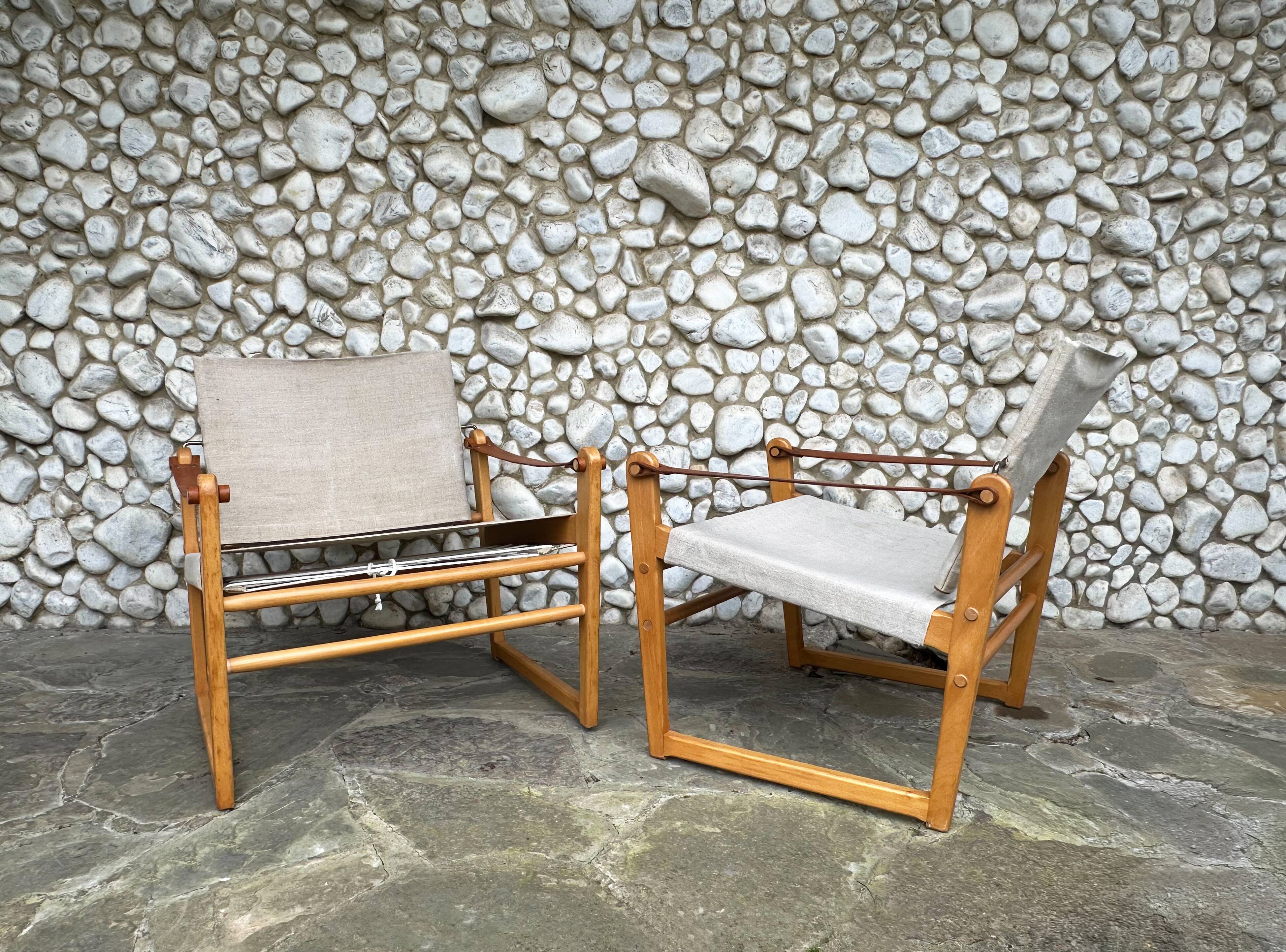 Pair of Safari Cikada armchairs by Bengt Ruda for IKEA, Sweden, 1970.