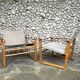 Pair of Safari Cikada armchairs by Bengt Ruda for IKEA, Sweden, 1970.