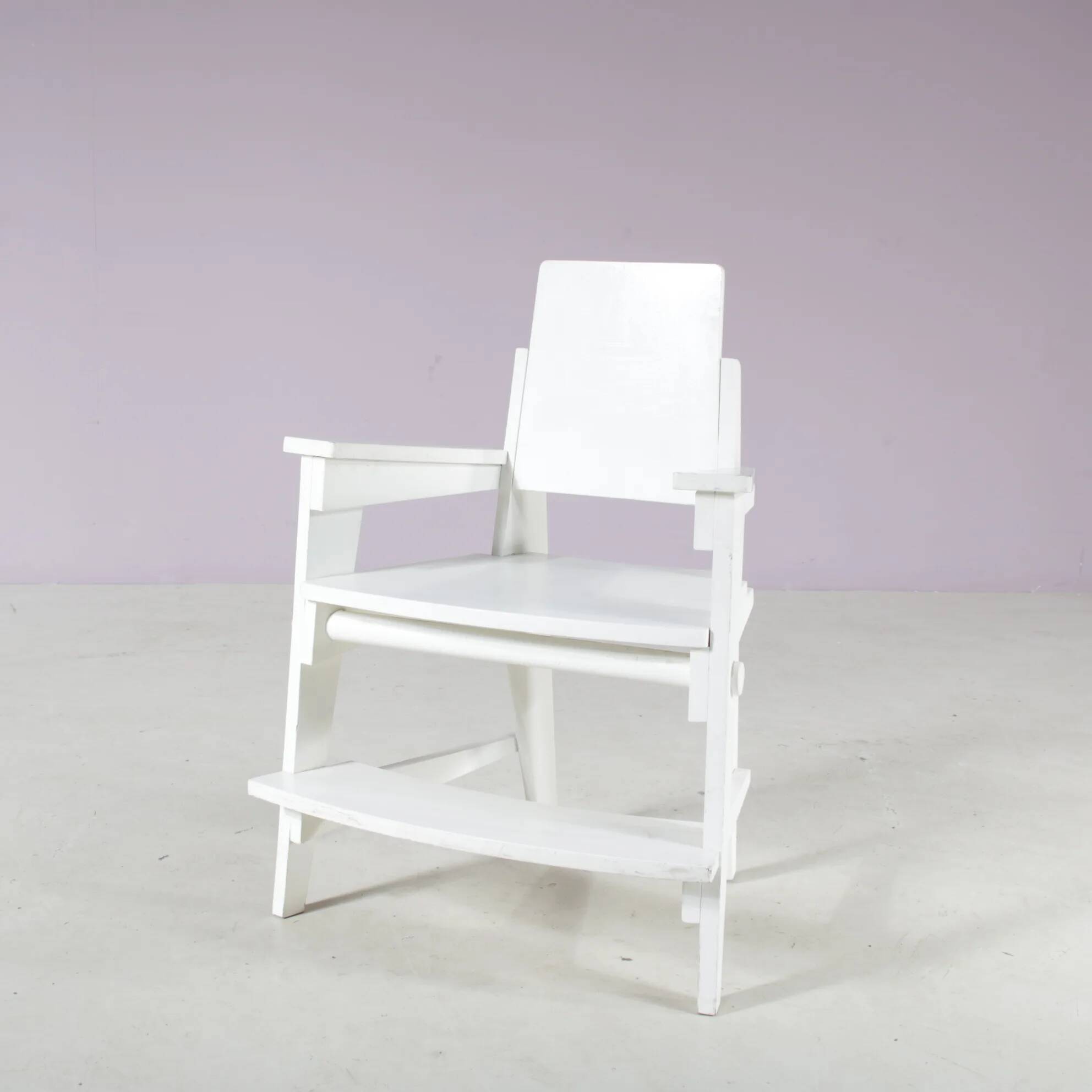1930 Amsterdam School style children chair from the Netherlands
