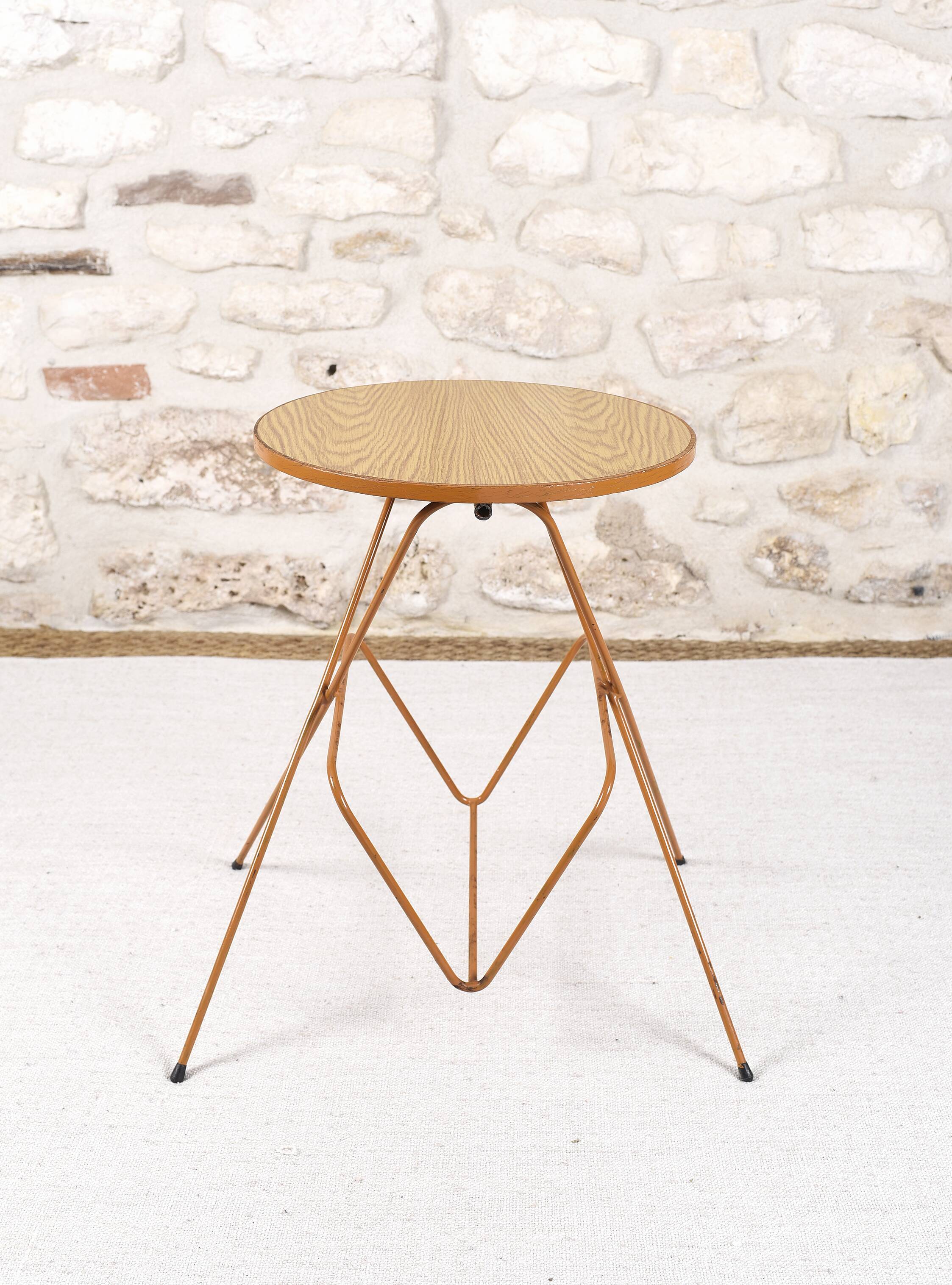 Vintage magazine rack side table