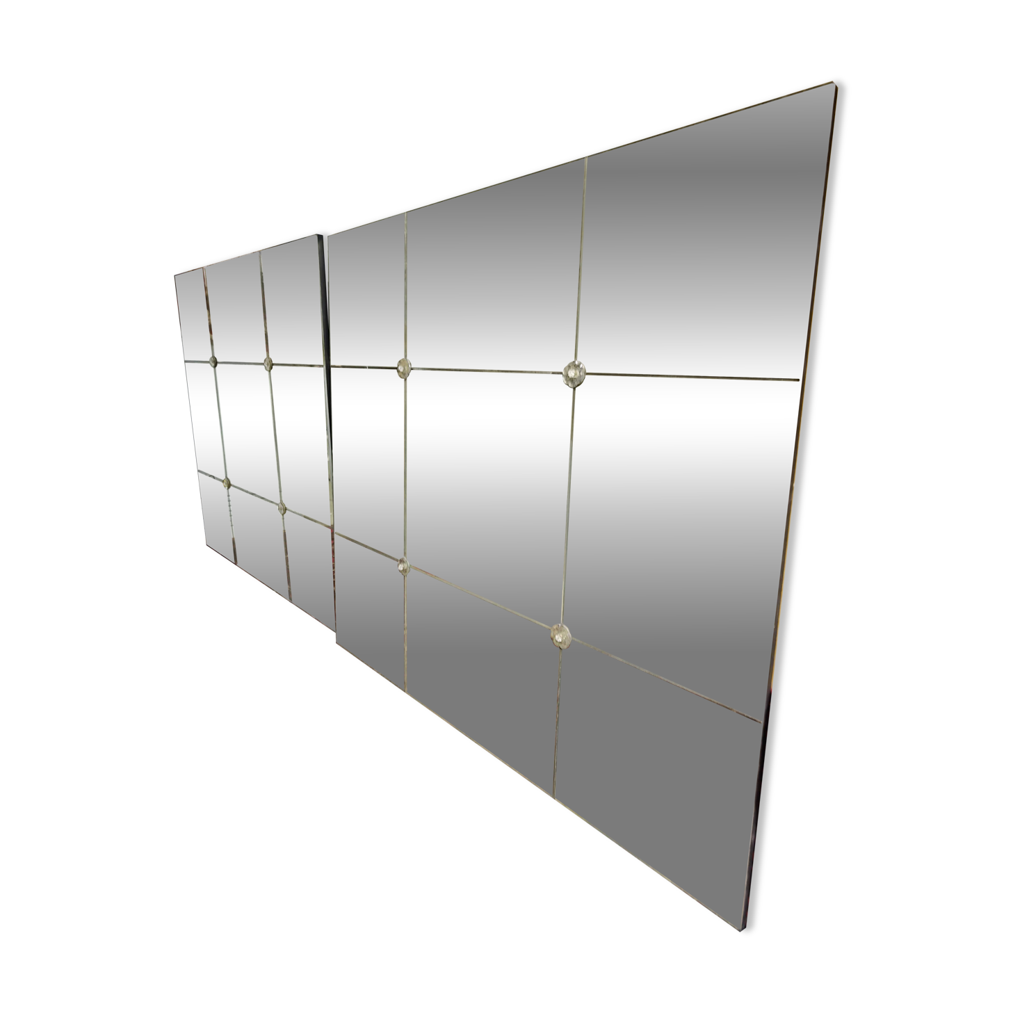 Miroir Industriel Verrière avec Patine Antique – Pièce Unique