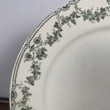 Set of 4 flat plates, "Champagne" model, Badonviller, early 20th century.