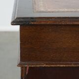 English desk with leather desk top and 9 drawers