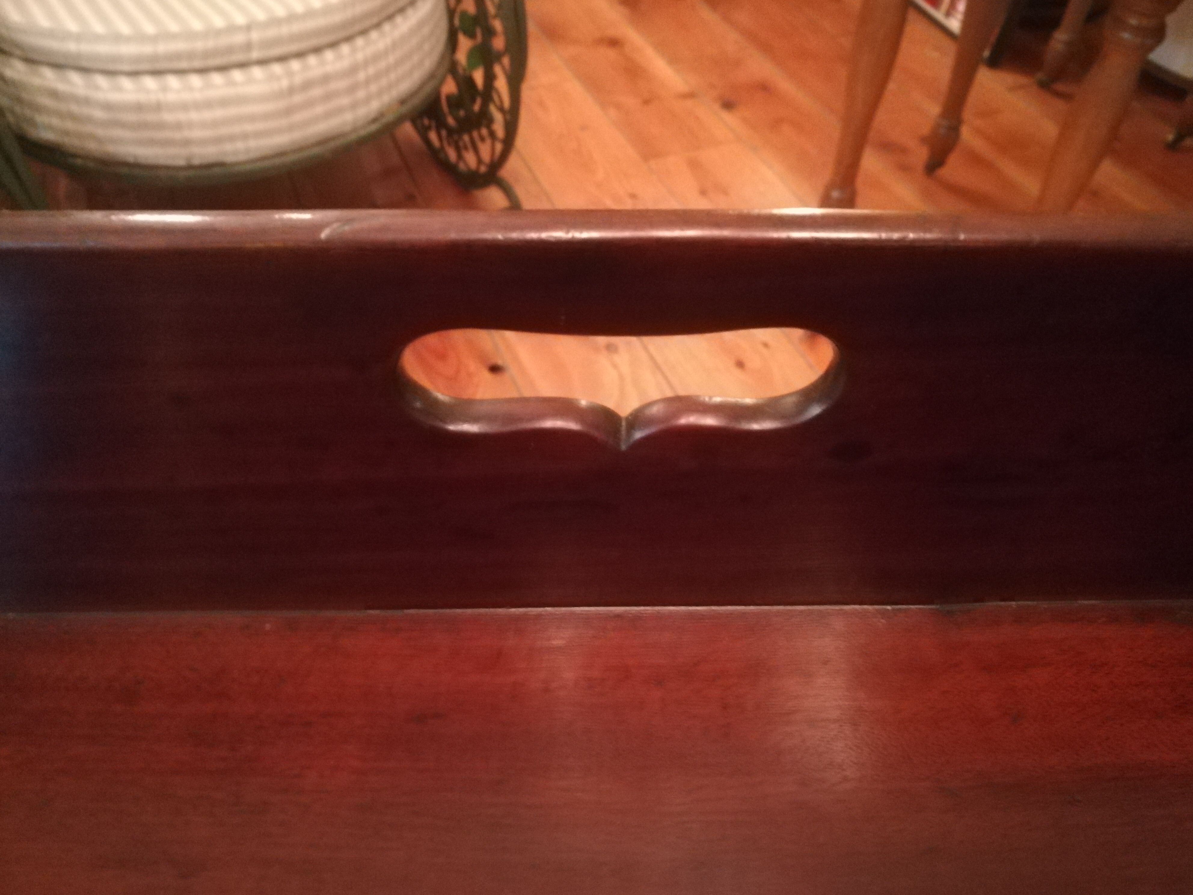 Mahogany butler folding table