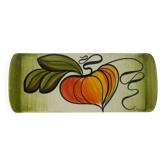 plat à gâteau en céramique du milieu du siècle stutzel sachs aalen décor d'automne