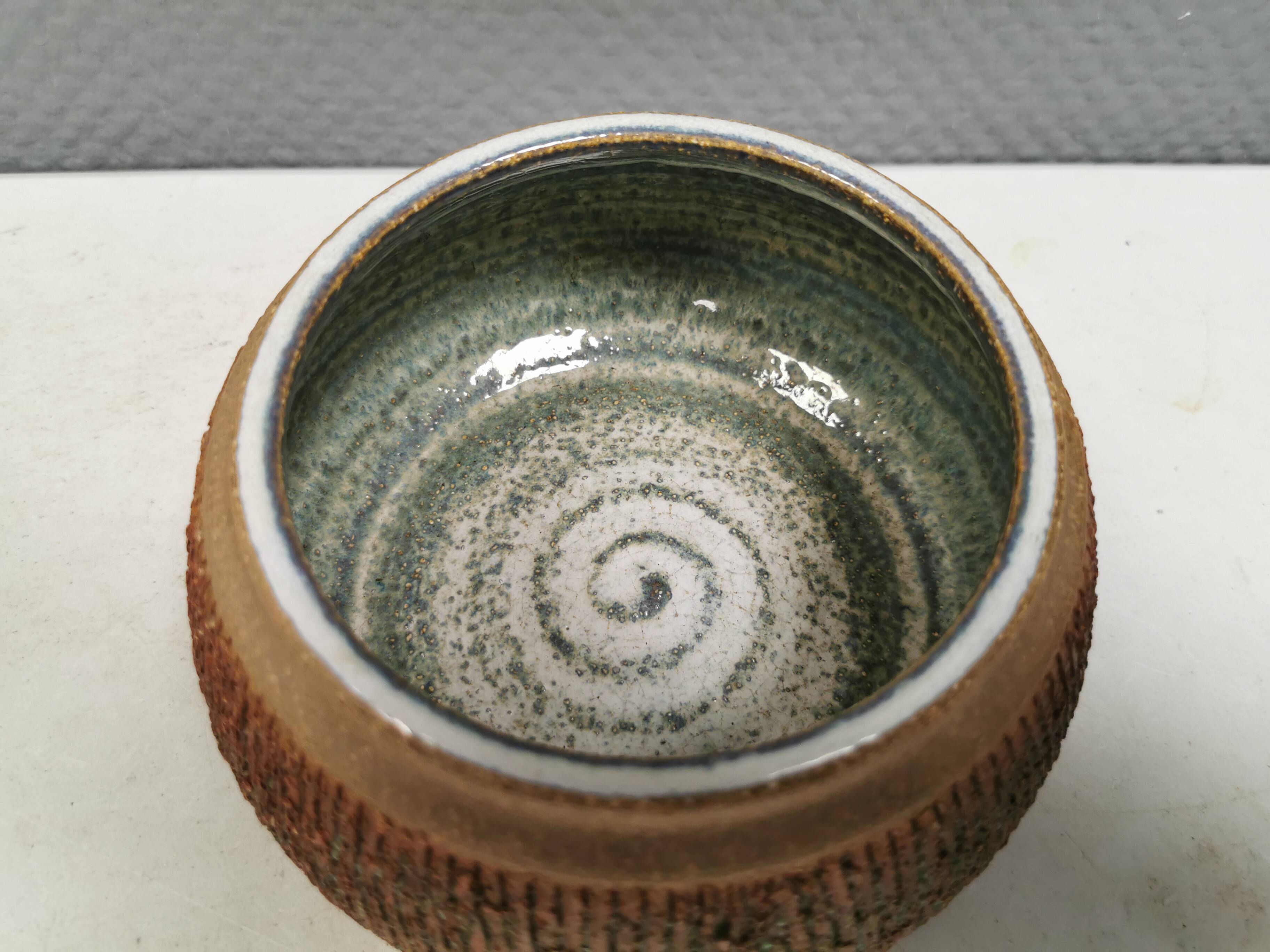 Ceramic bowl designed by Einar Johansen for Søholm Denmark in the 1960s.