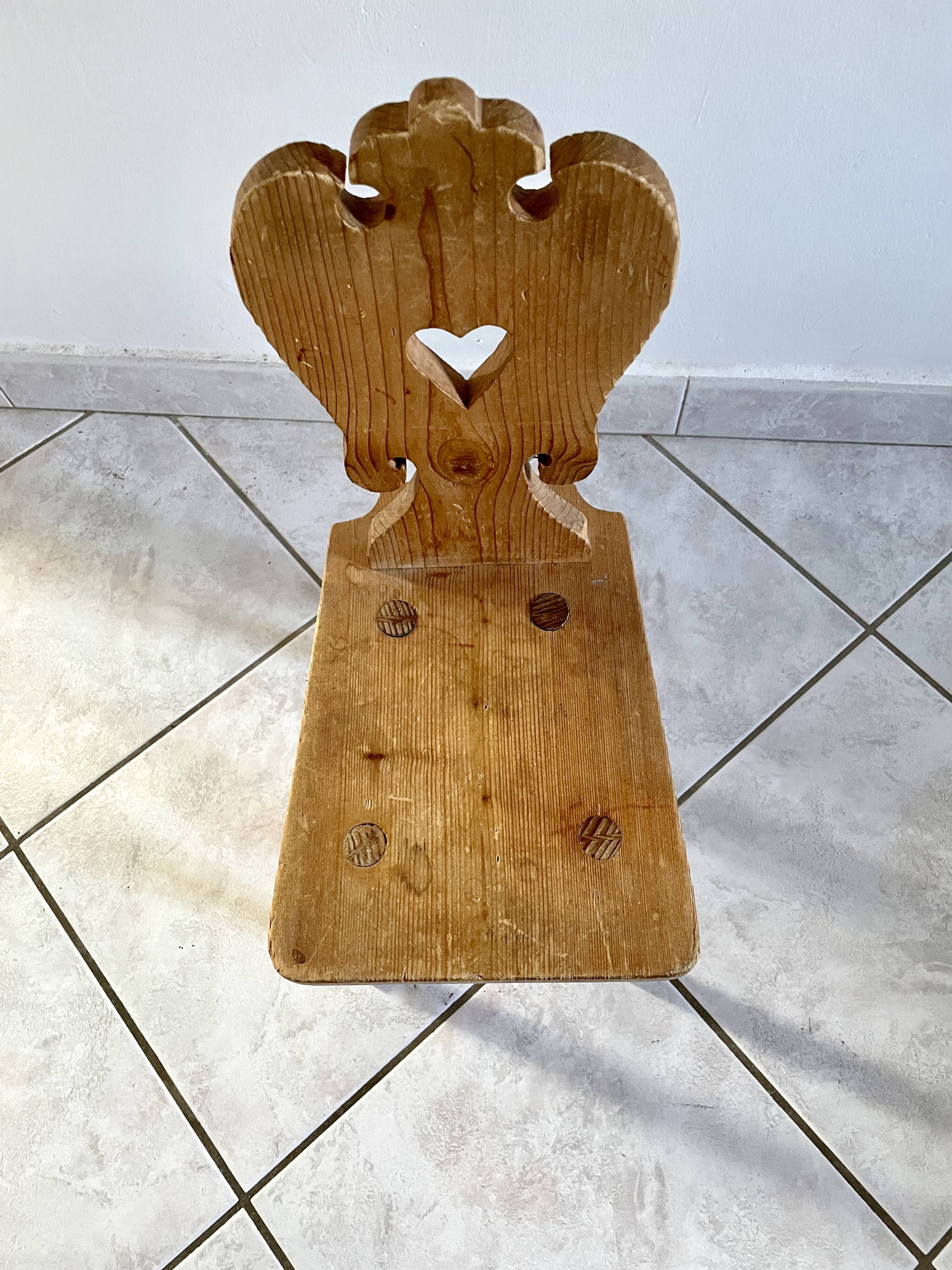 Rustic children's chair