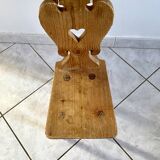 Chaise enfant rustique