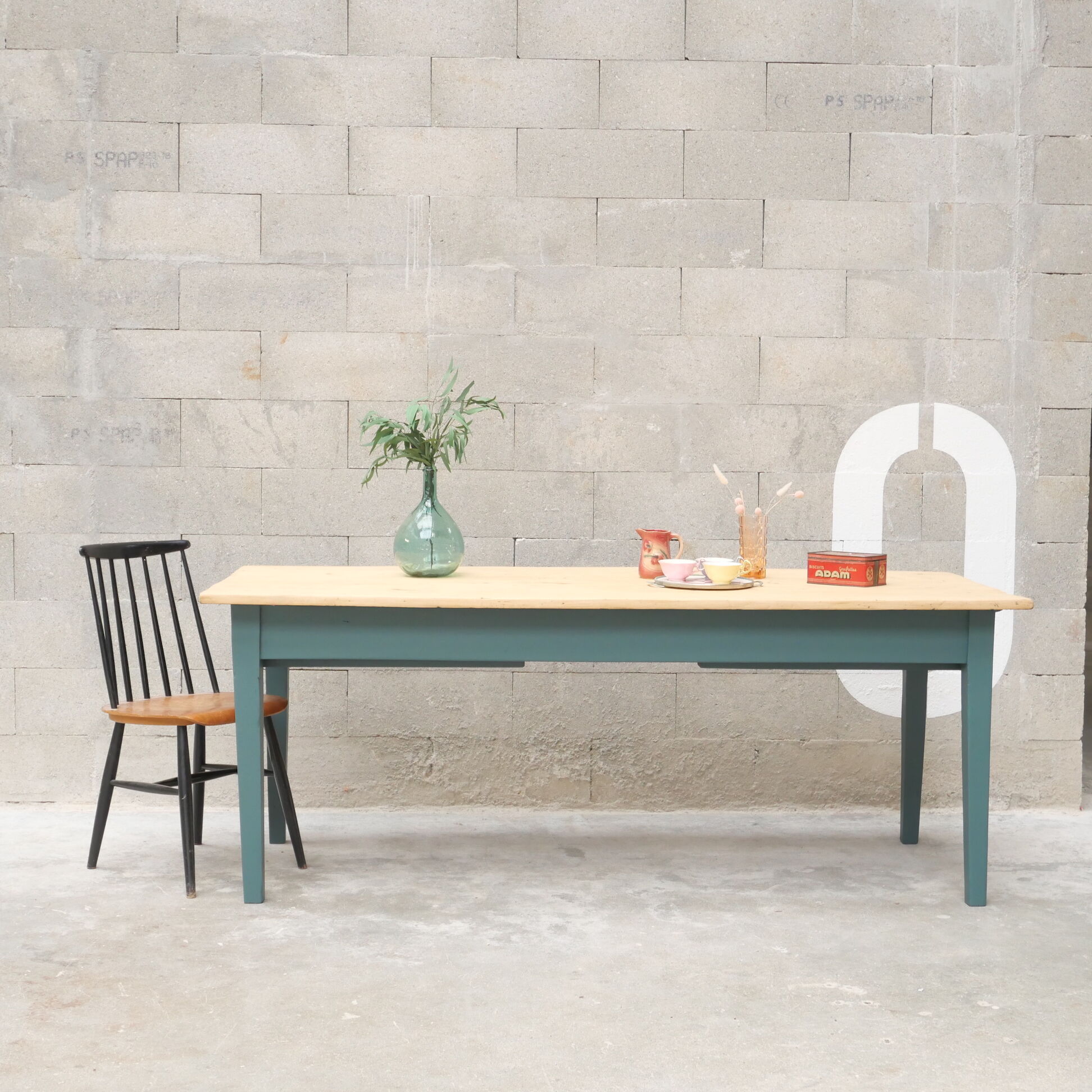 Restored farmhouse table