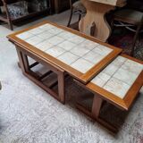 Scandinavian trundle coffee table