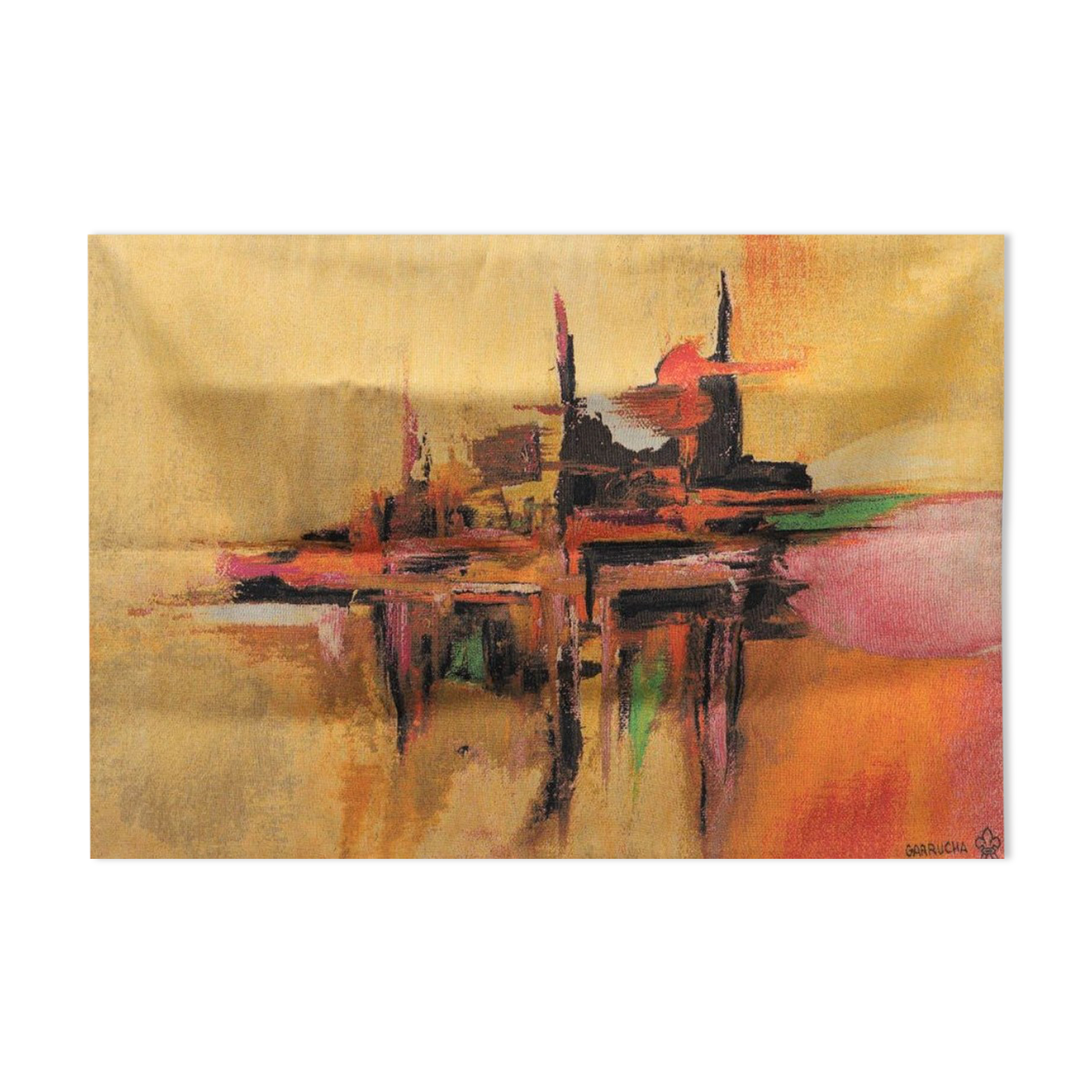 Tapestry "the golden city" of Garrucha xxth