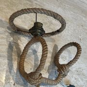Paire d'appliques en corde d'Audoux Minet