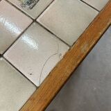 Table extensible en  bois et mosaïque