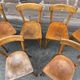 Set of 6 chairs bistrot café baumann bentwood from the 1950s