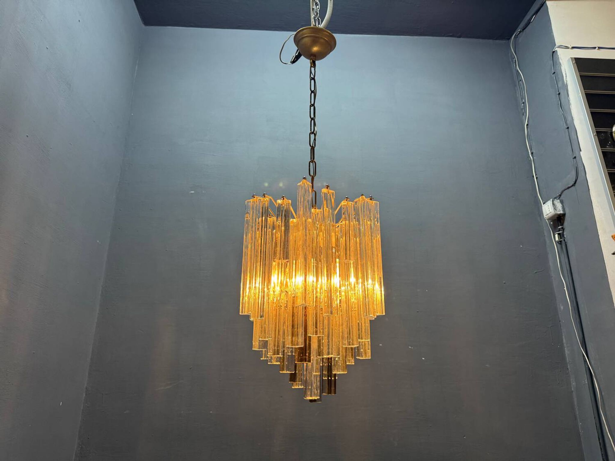 Murano Trilobi Chandelier 1970’s 