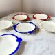 Vintage Rosenthal Elfenbein Kronach Ceramic Ashtray, Miramar Serie with Red
