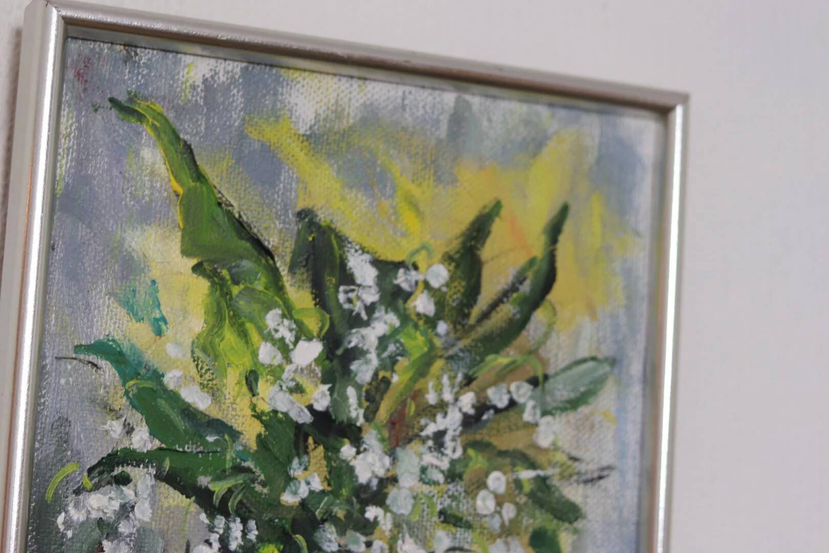 Original Swedish Oil on Canvas – “Lilje kon valje” by Iris Nordstrandh