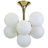 Atomic Brass Chandelier, Switzerland, 1960s