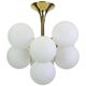 Atomic Brass Chandelier, Switzerland, 1960s