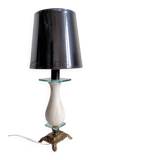 Vintage alabaster and brass lamp