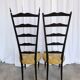 Vintage Paolo Buffa Chiavari Chairs: Mid-Century Modern Ladder Back Dining